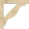 Ekena Millwork Funston Block Rough Sawn Bracket w/ Offset Brace, Douglas Fir, 6"W x 36"D x 36"H BKT0604X36X36FST05RDF - alternate 2